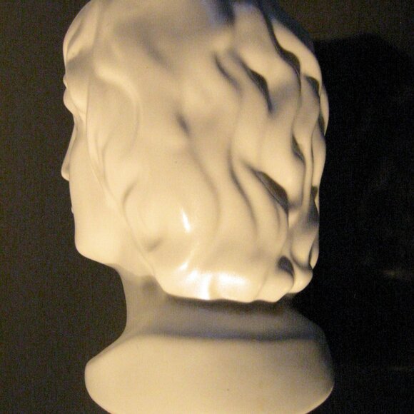 Italian Ceramic Figure Head Bisque Pottery Bust - Picture 5 of 9
